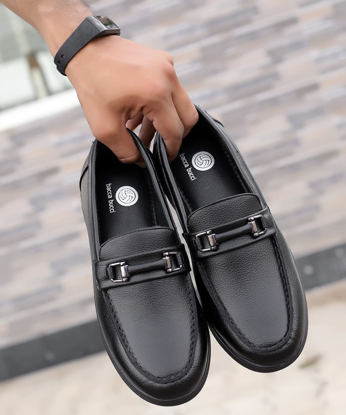 Bacco Bucci man’s Black Leather Loafers Slip-On Driving Shoes. 15 Bacco Bucci Black Loafer Casual Shoes for Men for sale | eBay main image 2