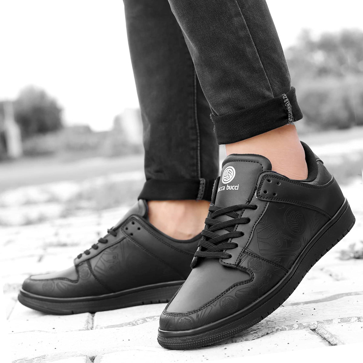 Amazon.com | Jousen Men' s Casual Shoes Leather Dress Sneakers Business  Casual Shoes for Men Breathable Fashion Sneakers (MY852 Black 8) | Fashion  Sneakers
