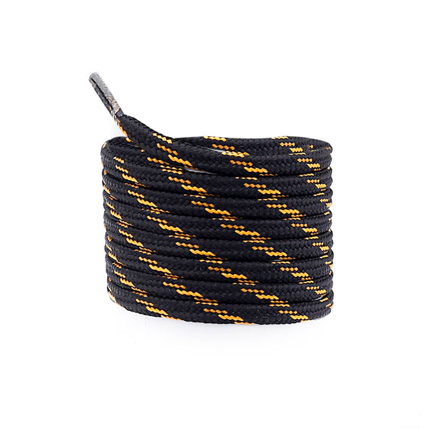 Bacca Bucci Sneaker Shoe Laces | Flat | Black-Yellow