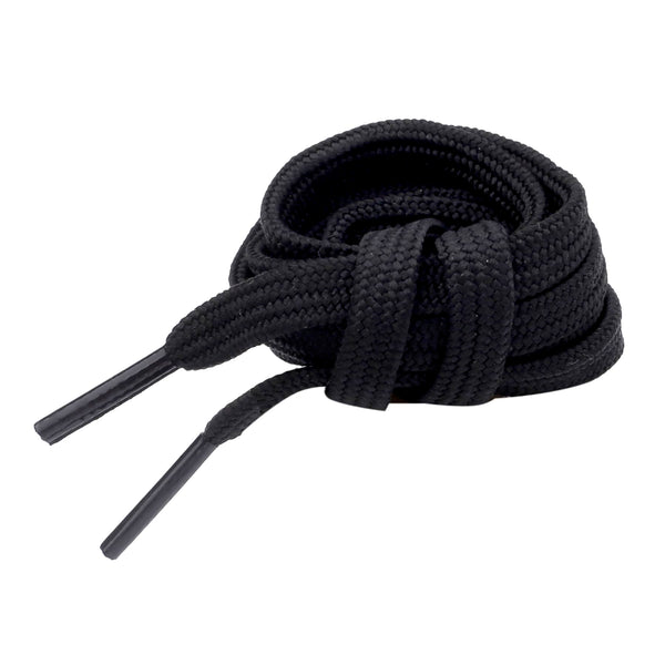 Bacca Bucci Sneaker Shoe Laces | Flat | Black- Black