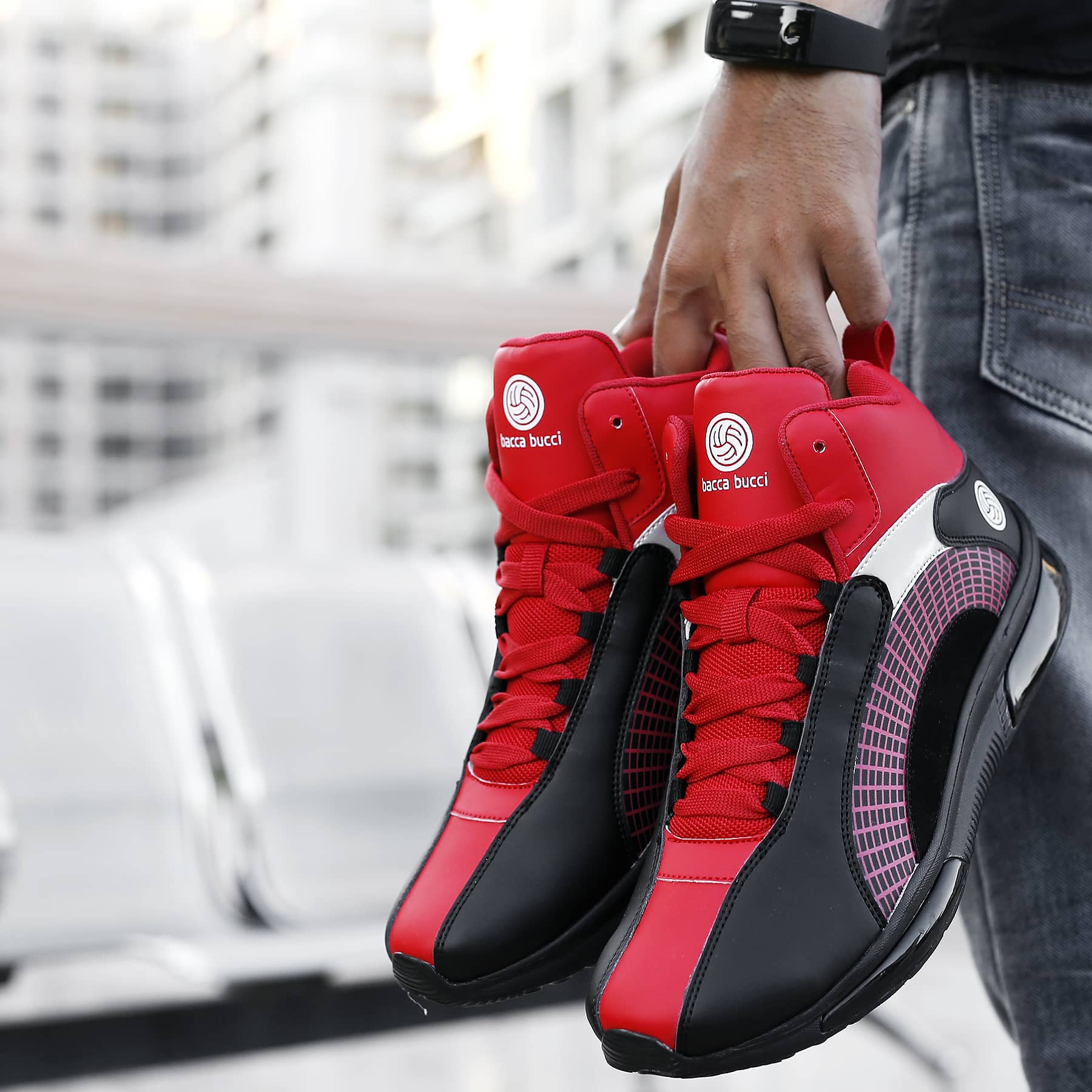 hi top sneakers, high top trainers, red high tops, high top sneakers, mens high top sneakers