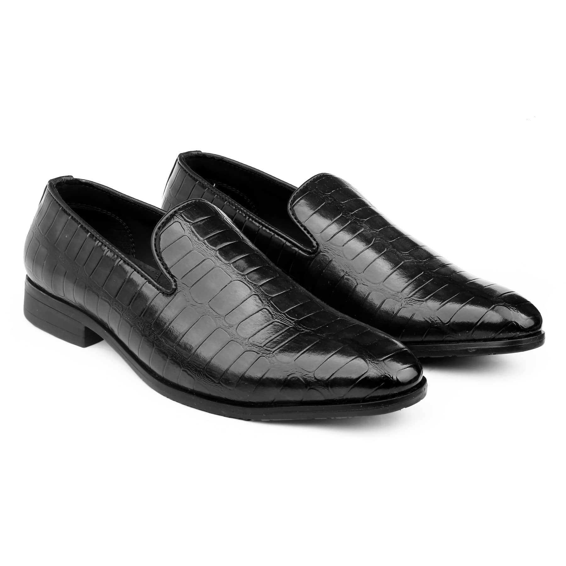 Bacca Bucci Men's NAPLES Party Textured Loafers | Wedding Dress Formal Slip-on Shoes