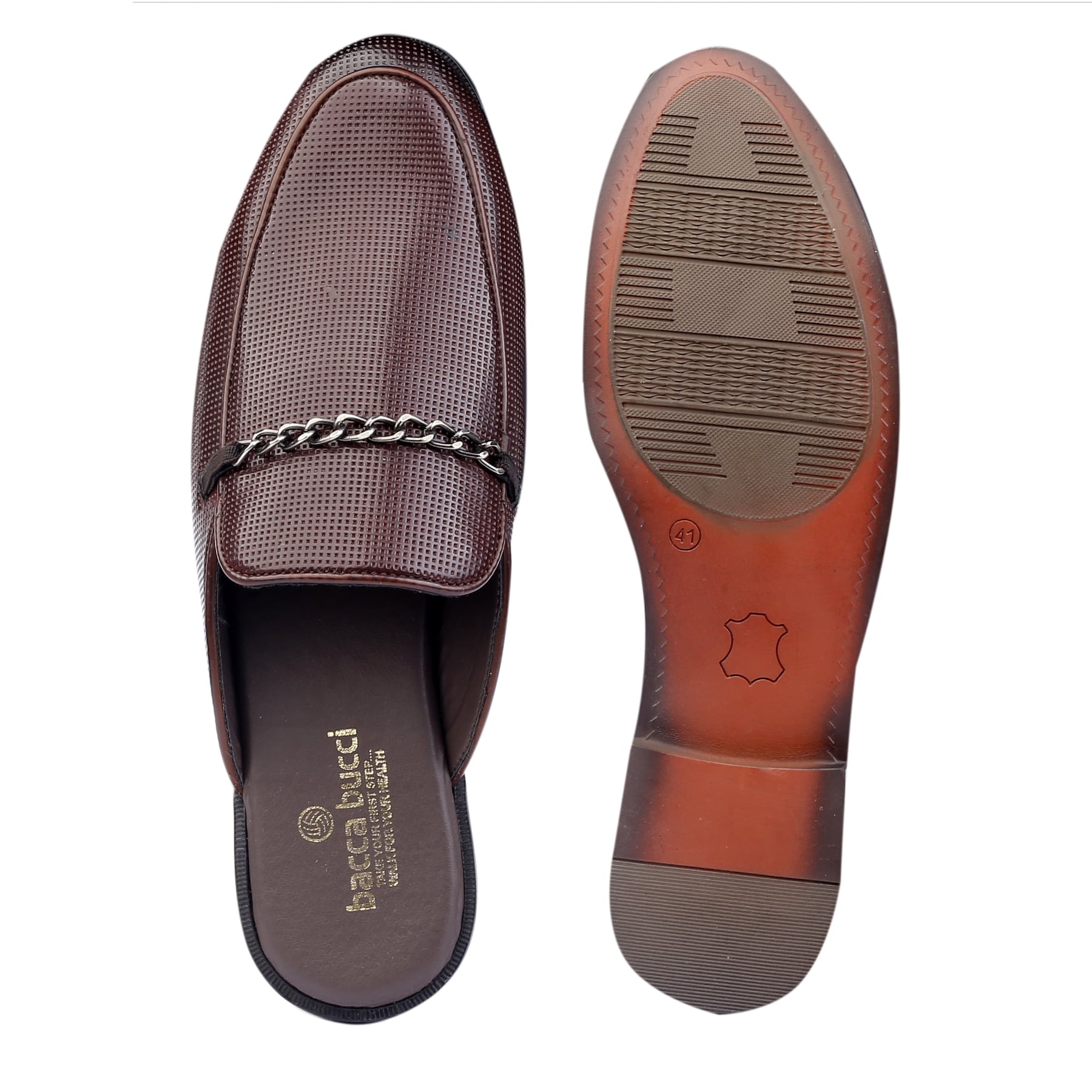 Bacca Bucci Men's NOVA Mules Loafers with Comfortable Memory Insoles