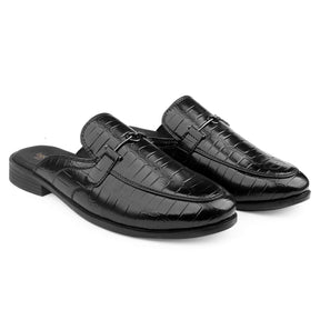 Bacca Bucci Men's NOVA Mules Clogs Open back Loafers with Comfortable Memory Insoles | Party Ethnic Wear Shoes