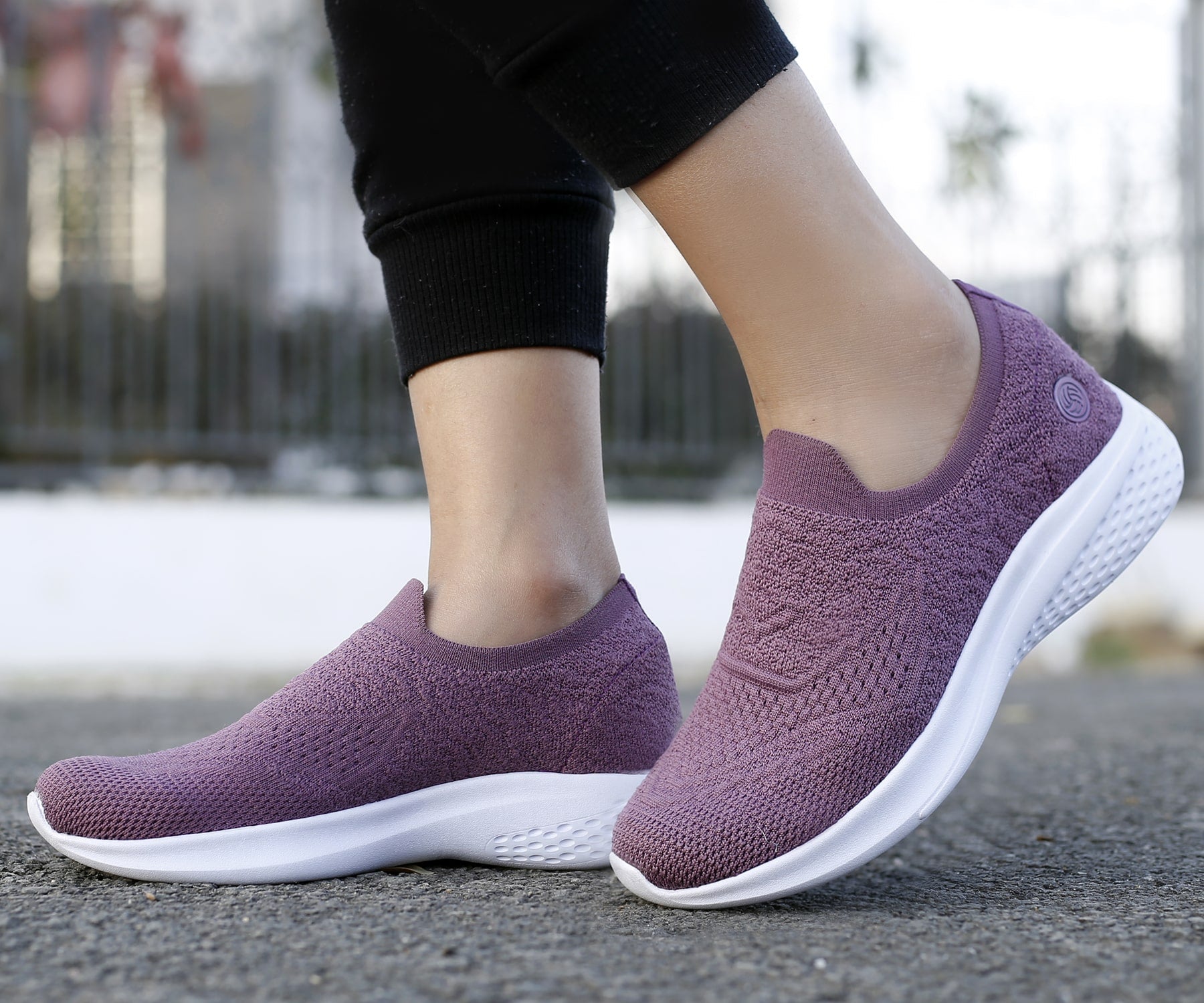 Bacca Bucci WALKER Slip-On Walking Breathable Mesh Sports Shoes Sneakers for Women