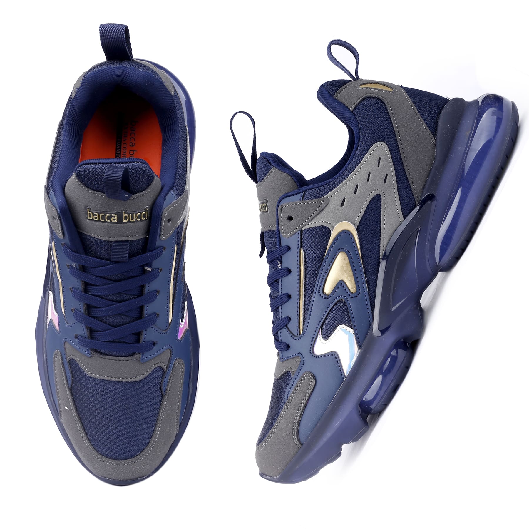 Bacca Bucci KRAKEN Men's Street-Style Air-Sole Solid Casual Shoe Sneakers