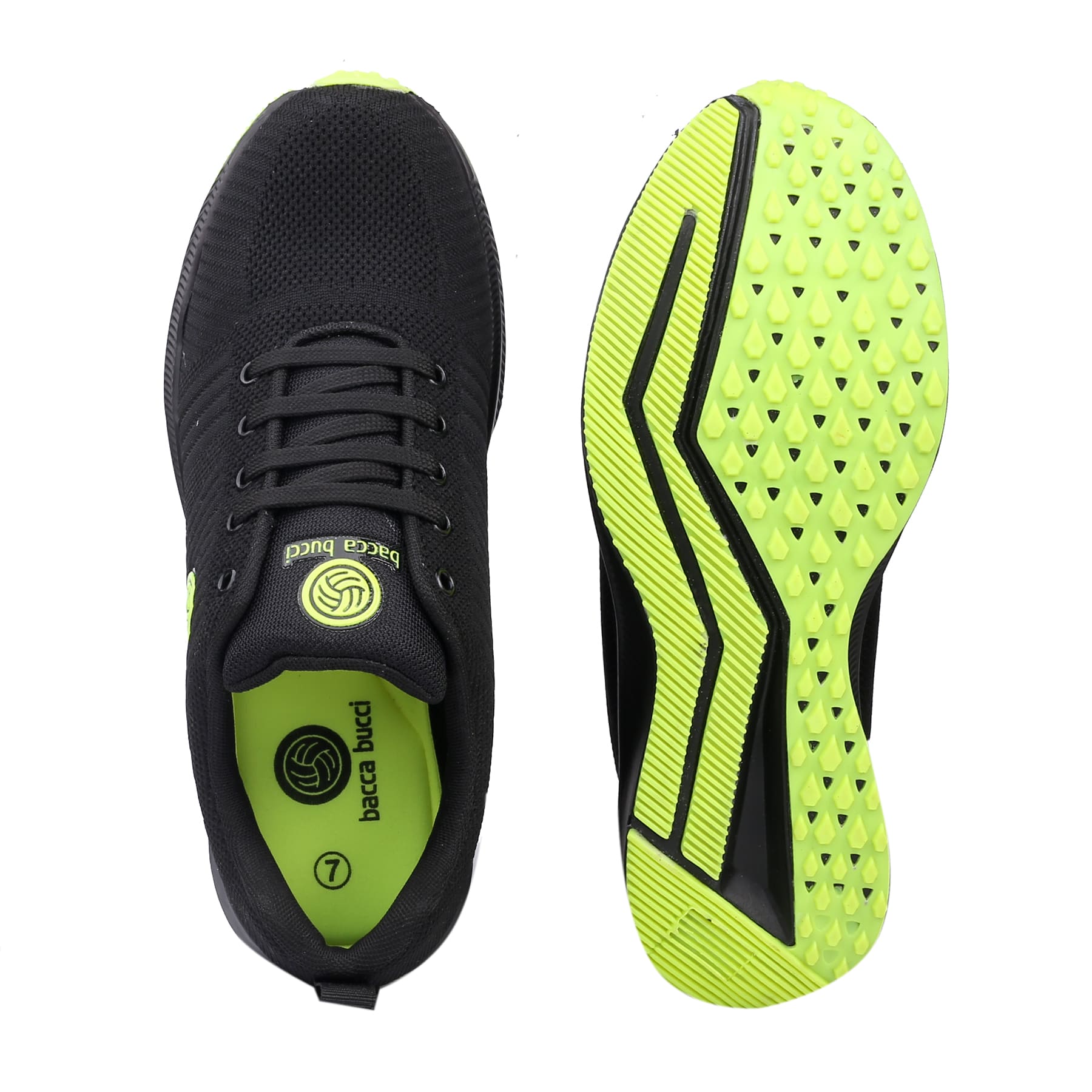 Bacca Bucci PROTON Plus Size Sports Shoes with Shock Absorption Lining & Whole-Woven Upper