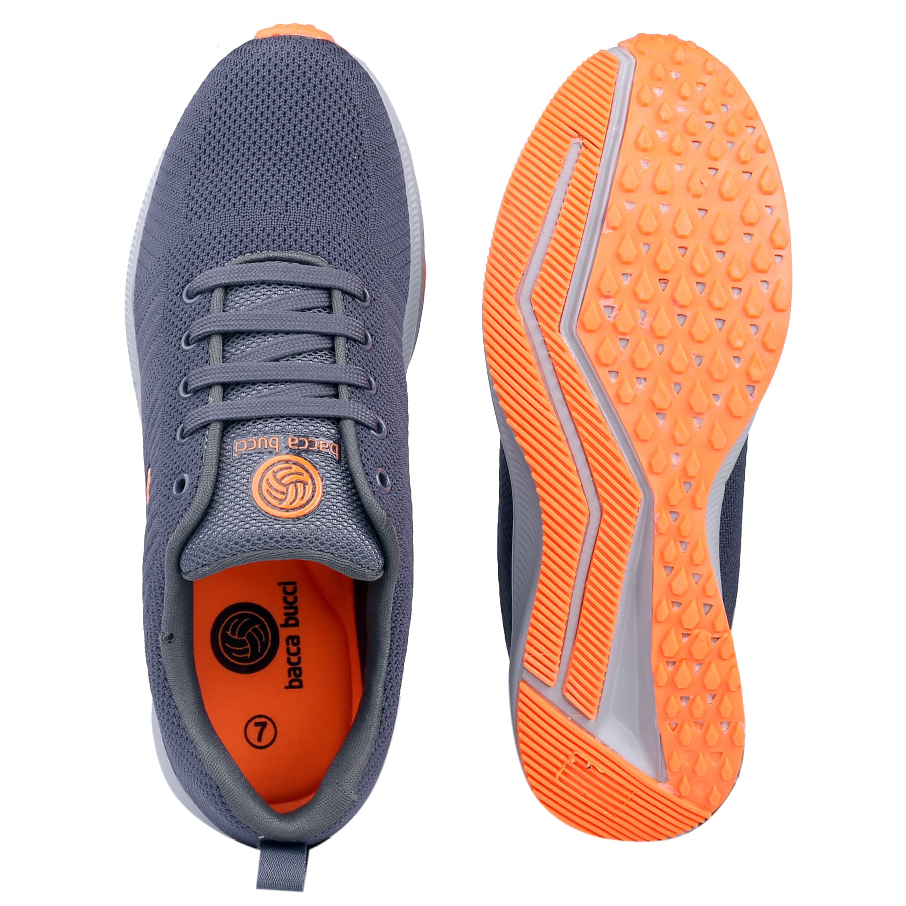 Bacca Bucci PROTON Plus Size Sports Shoes with Shock Absorption Lining & Whole-Woven Upper