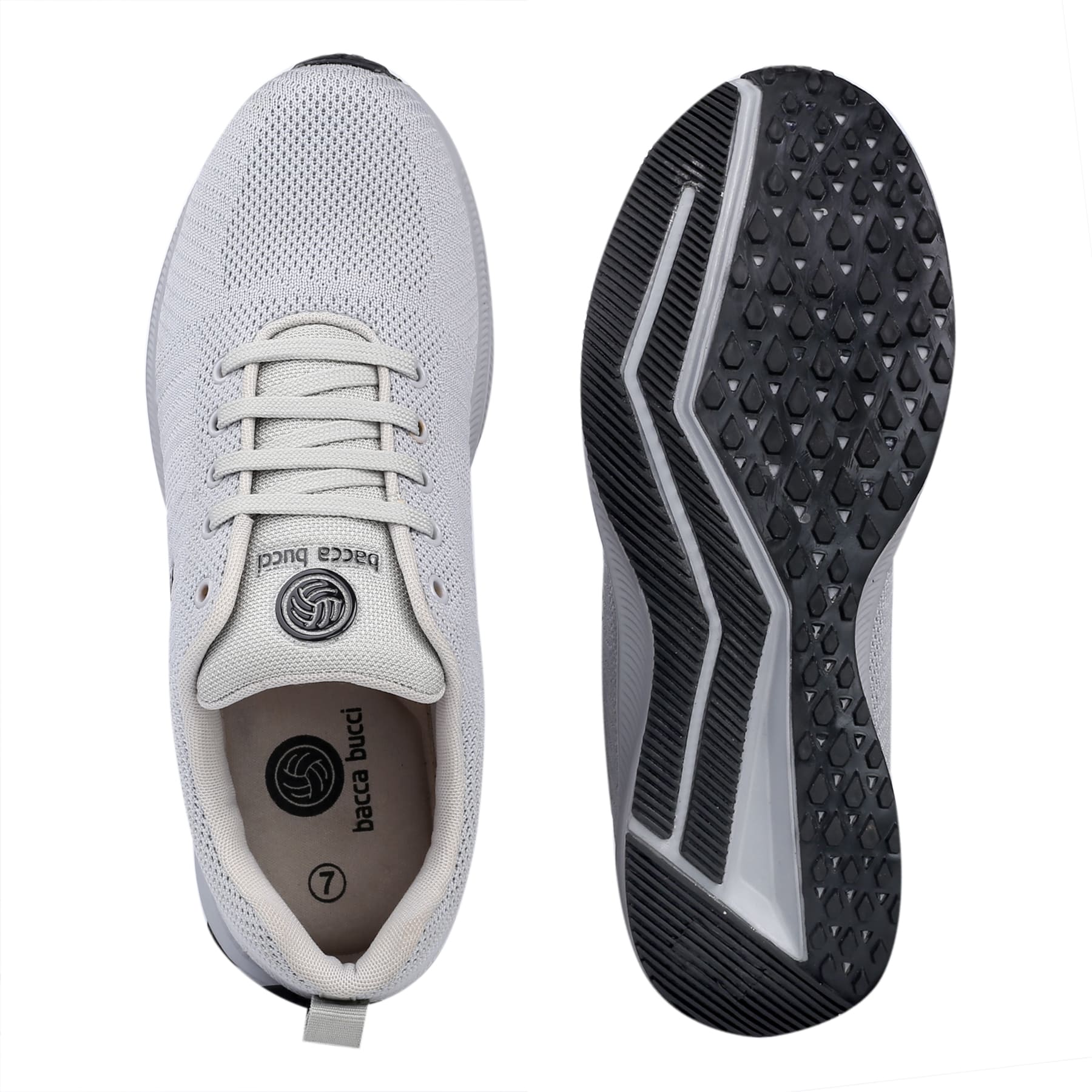 Bacca Bucci PROTON Plus Size Sports Shoes with Shock Absorption Lining & Whole-Woven Upper