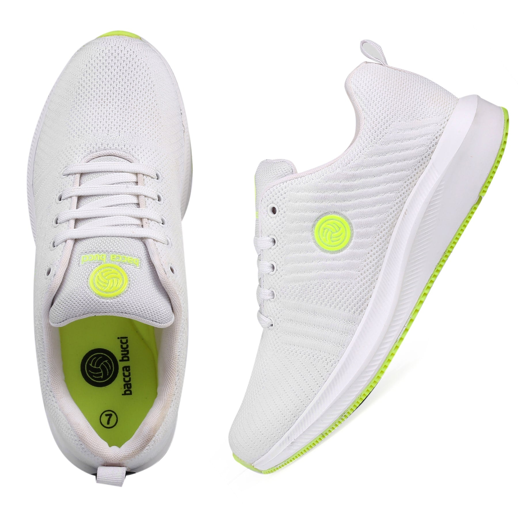 Bacca Bucci PROTON Plus Size Sports Shoes with Shock Absorption Lining & Whole-Woven Upper