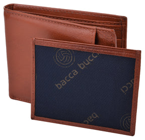 Men's Reversible Classic Dress belt with Italian smooth Genuine leather & Soft RFID Blocking Genuine Leather wallet for men - Bacca Bucci