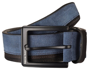 Bacca Bucci dress Belt full Leather & Suede Belt with nickle free Buckle - Bacca Bucci