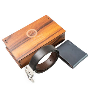 Men's Classic Reversible Dress belt with Genuine leather & Genuine soft Leather Wallet combo Gift Set for Men