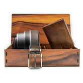 Men's Classic Reversible Dress belt with Genuine leather & Genuine soft Leather Wallet combo Gift Set for Men