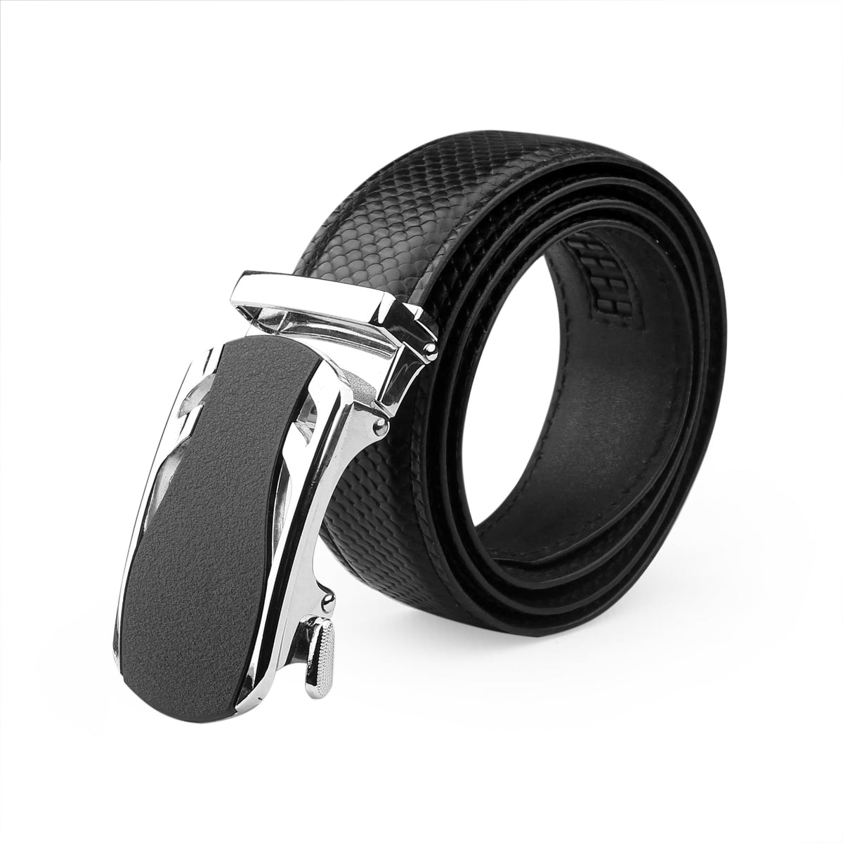 Bacca Bucci Premium Leather Formal Dress Belts with a Stylish Finish & a Auto Lock Nickel-Free Buckle