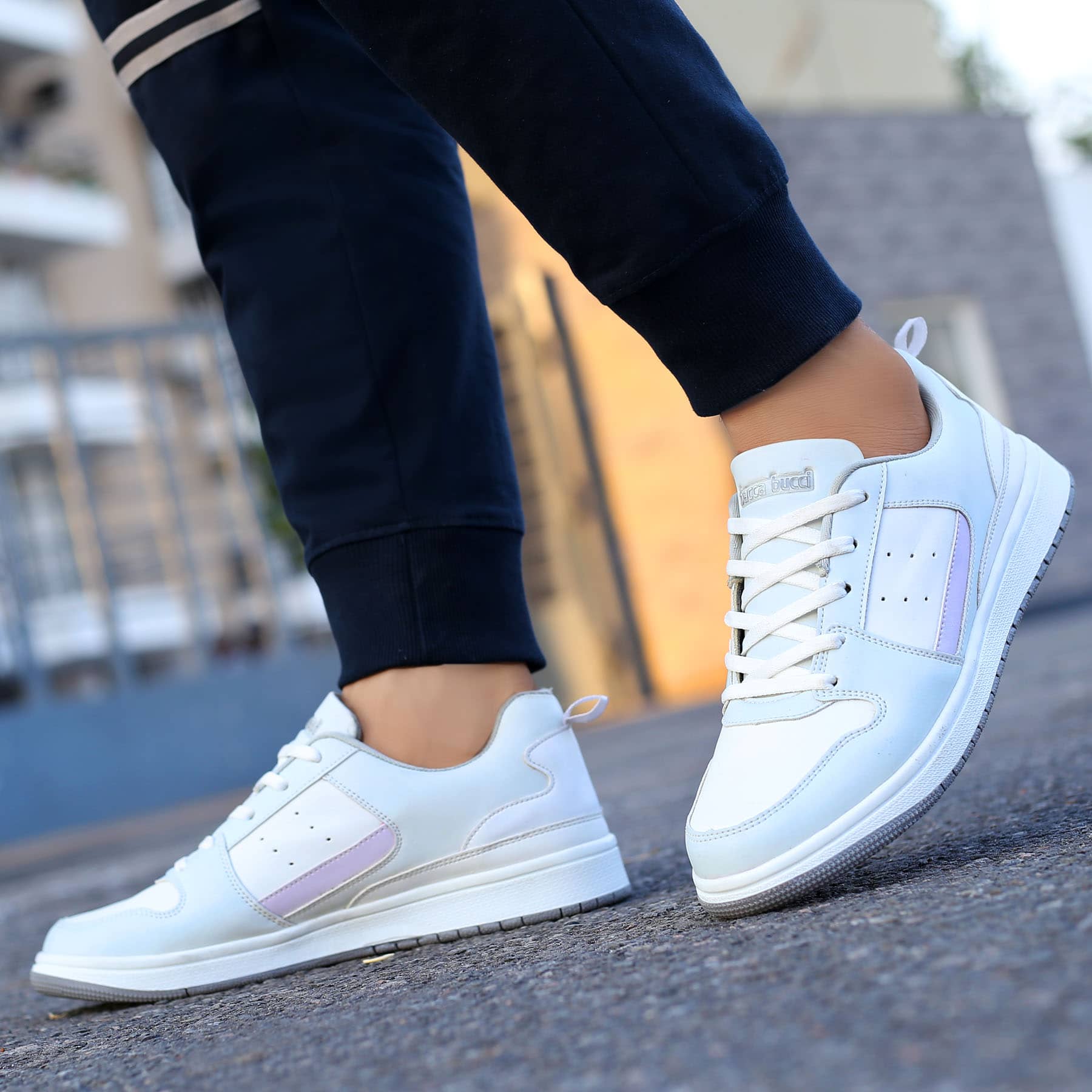Casual White Sneaker Colour Changing Shoes
