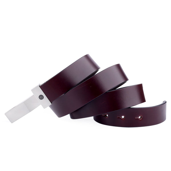 Bacca Bucci Premium Leather Formal Dress Belts with a Stylish Finish & a Nickel-Free Buckle