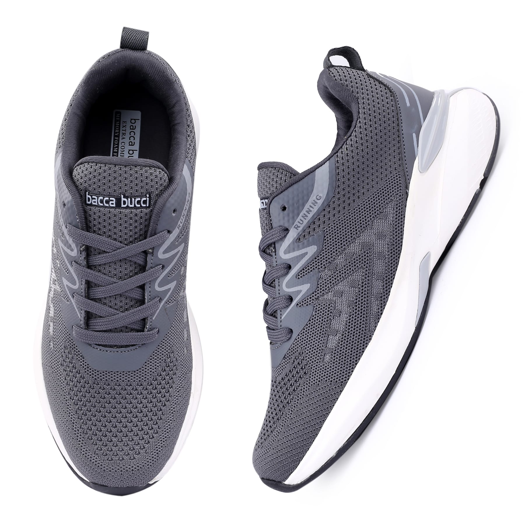 Bacca Bucci MARATHON Everyday Running/Training Shoe with High Abrasion Rubber Outsole with Molded EVA Sockliner