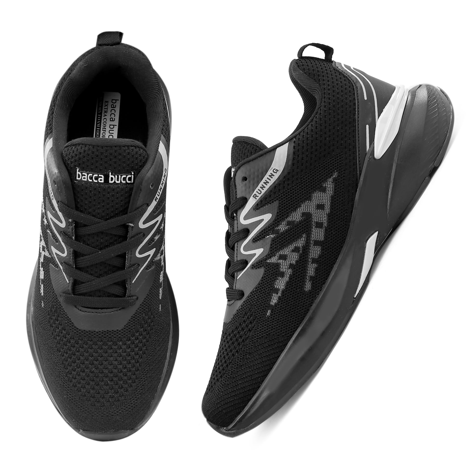 Bacca Bucci MARATHON Everyday Running/Training Shoe with High Abrasion Rubber Outsole with Molded EVA Sockliner