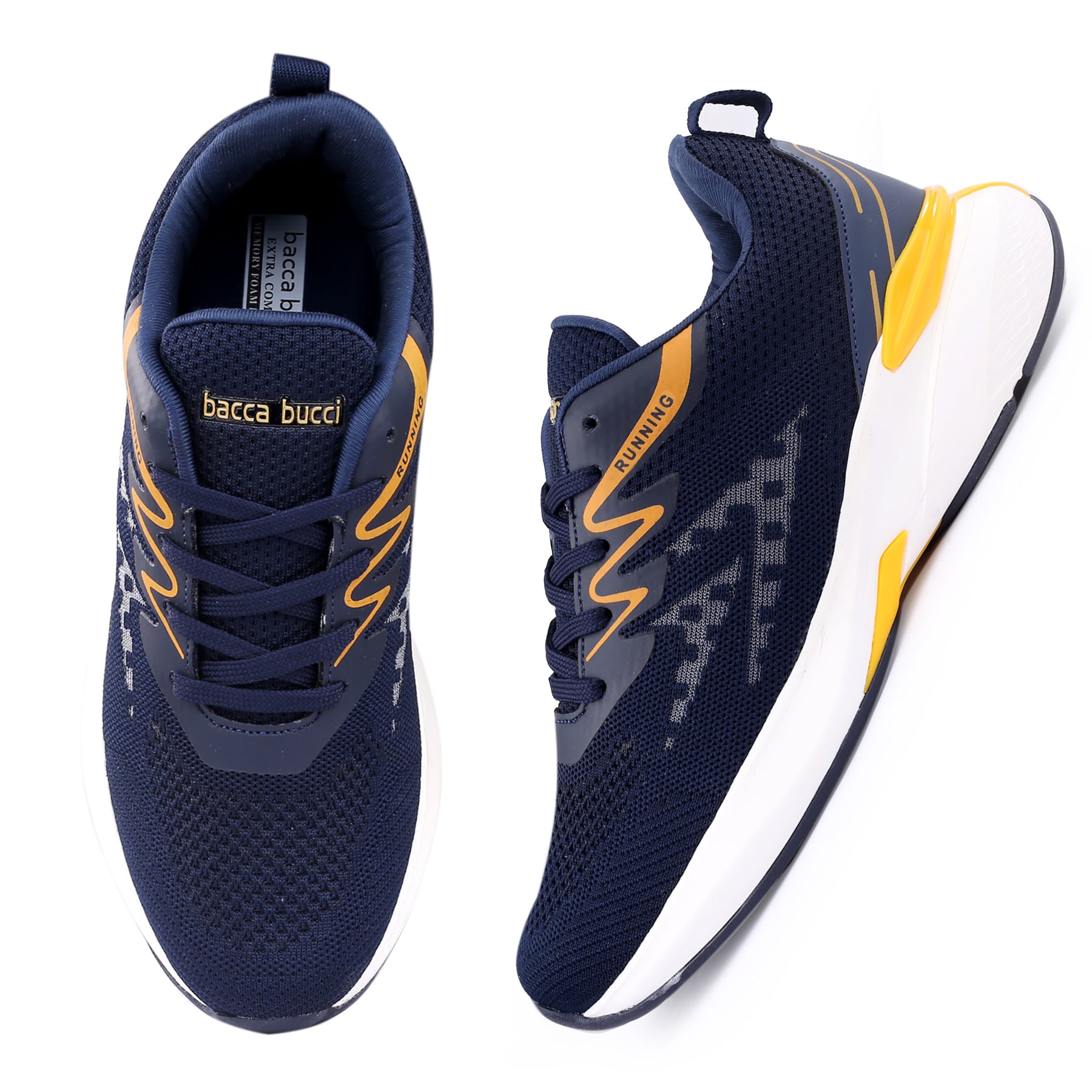 Bacca Bucci MARATHON Everyday Running/Training Shoe with High Abrasion Rubber Outsole with Molded EVA Sockliner