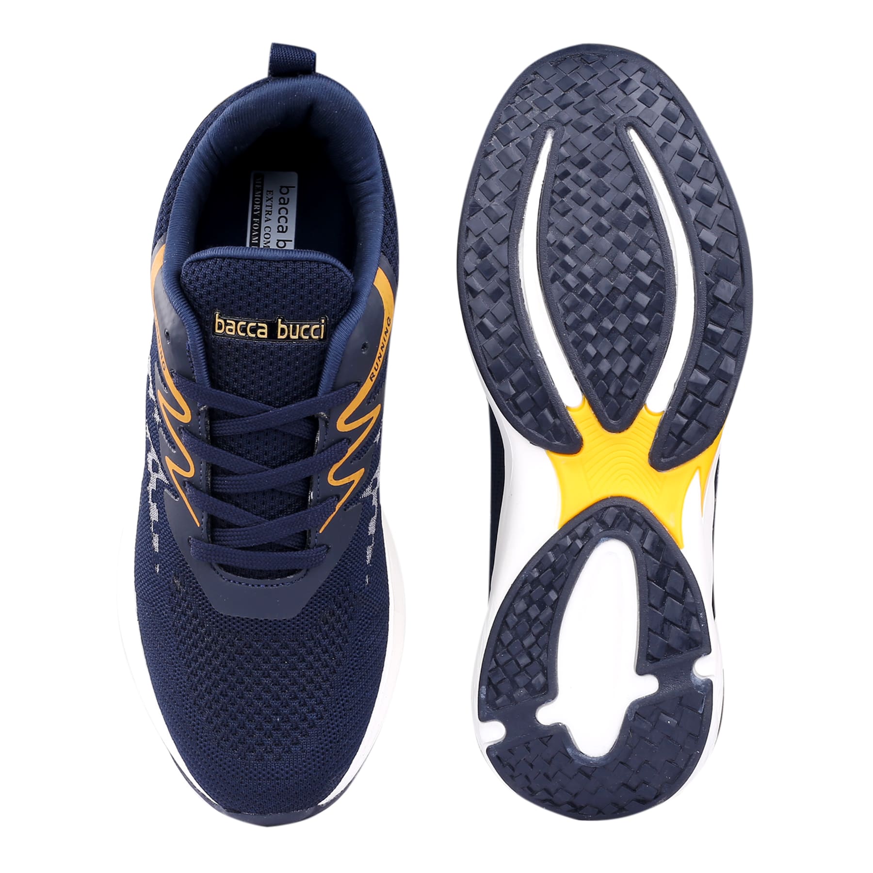 Bacca Bucci MARATHON Everyday Running/Training Shoe with High Abrasion Rubber Outsole with Molded EVA Sockliner