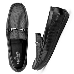 Bacca Bucci PARIS Casual Slip-On Loafer Moccasins Shoes for Men with Elegant Buckle