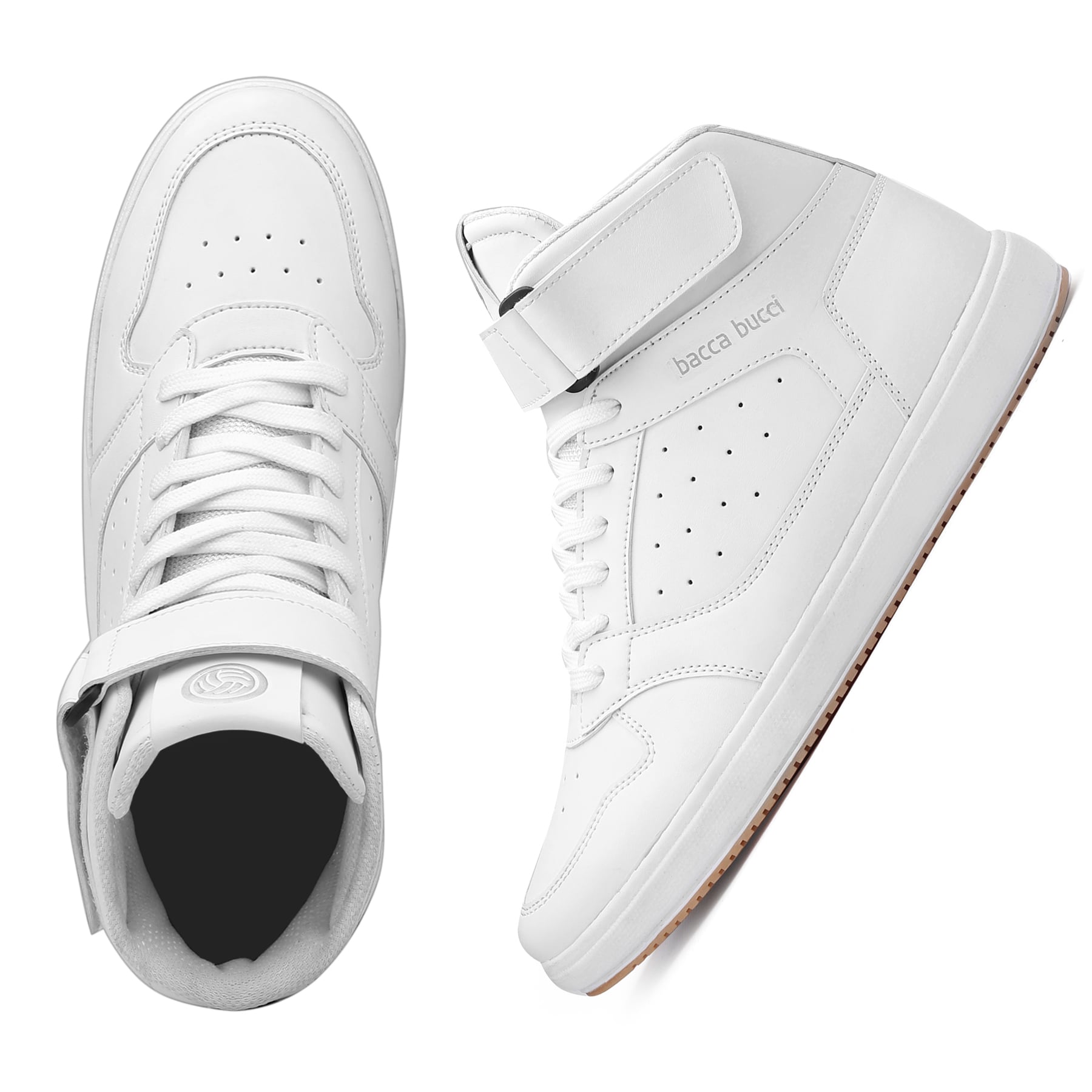 BACCA BUCCI WHITE SHOES FOR MEN 