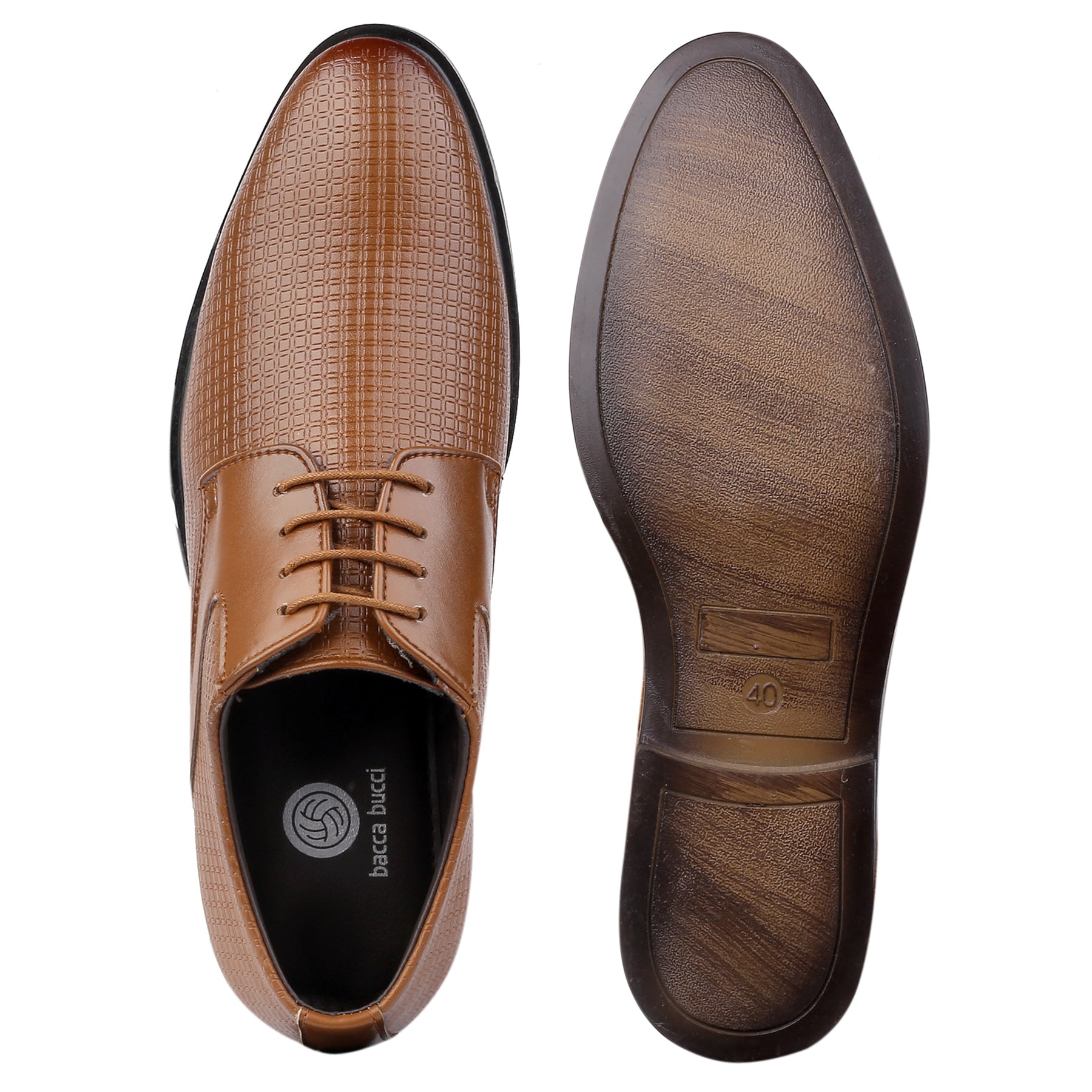 Bacca Bucci OSLO Formal Shoes with Superior Comfort |  All Day Wear Office Or Party Lace-up Shoes