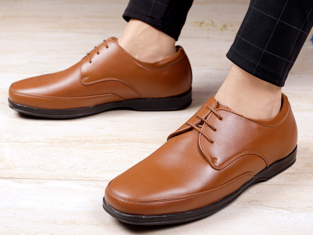 Bacca Bucci BOLTON Men Plus Size Formal lace-up Shoes with Superior Comfort (UK-11 to 13) - Bacca Bucci