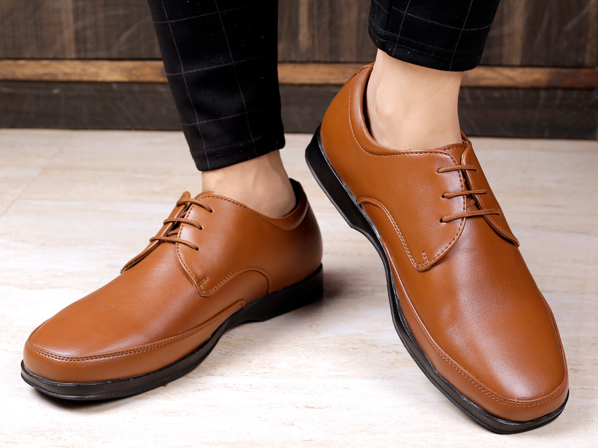 Bacca Bucci BOLTON Men Plus Size Formal lace-up Shoes with Superior Comfort (UK-11 to 13) - Bacca Bucci