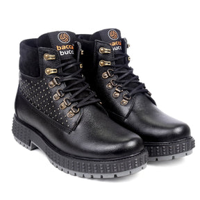 water resistant boots, leather boots for men, full grain leather boots, metal boots for men