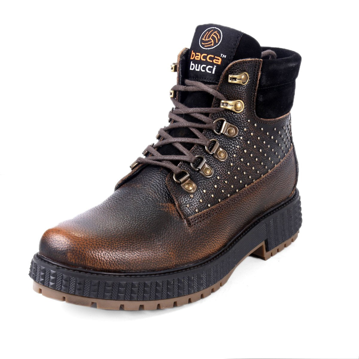 water resistant boots, leather boots for men, full grain leather boots, metal boots for men