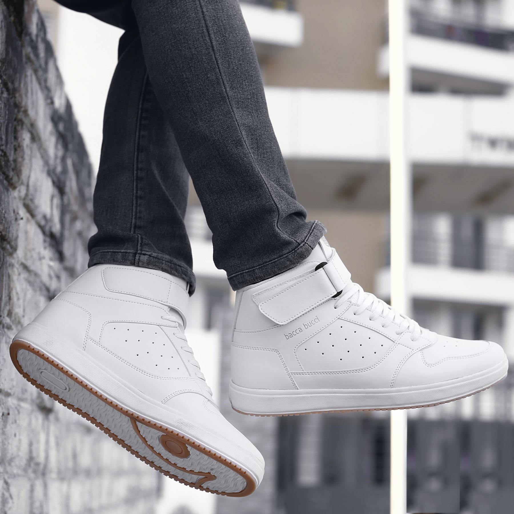 Bacca Bucci TIGER Men's Comfy Mid-Top Casual Chunky Streetwear Fashion Sneakers