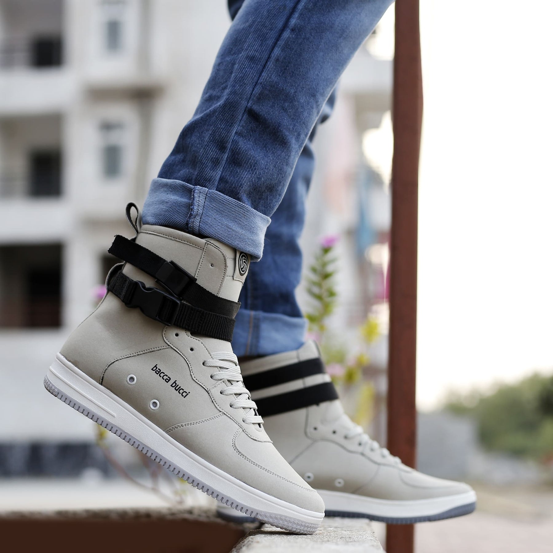 white sneakers for men, white casual shoes, white fashion sneakers for men, white hi top sneakers