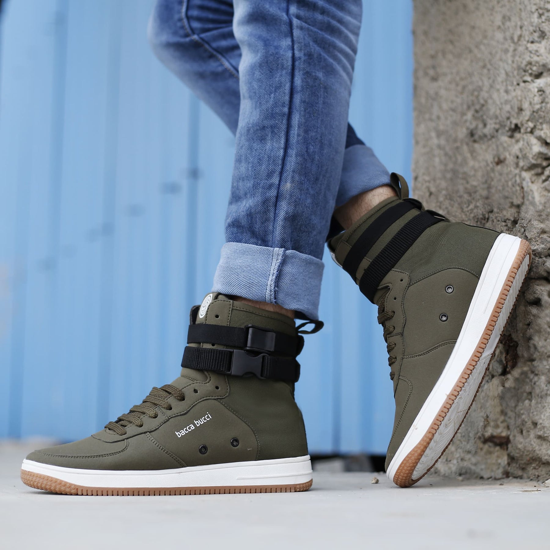 olive sneakers for men, olive casual shoes, olive fashion sneakers for men, olive hi top sneakers