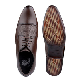 Bacca Bucci HOMER Formal Shoes with Superior Comfort | All Day Wear Office Or Party Lace-up Shoes