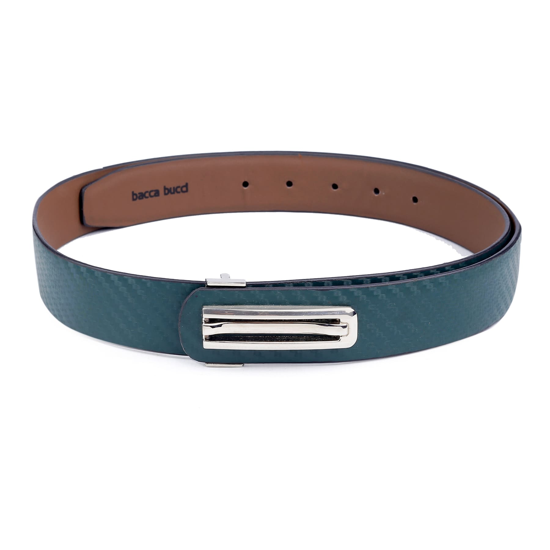 Bacca Bucci Men Belt with 3D texture and Pin buckle Nickle free | Casual and Dress Belts