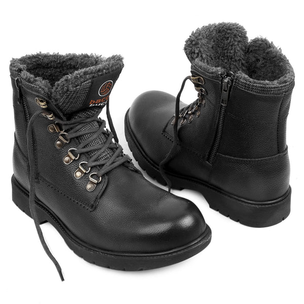 waterproof boots for men, mens snow boots, high top boots, genuine leather boots