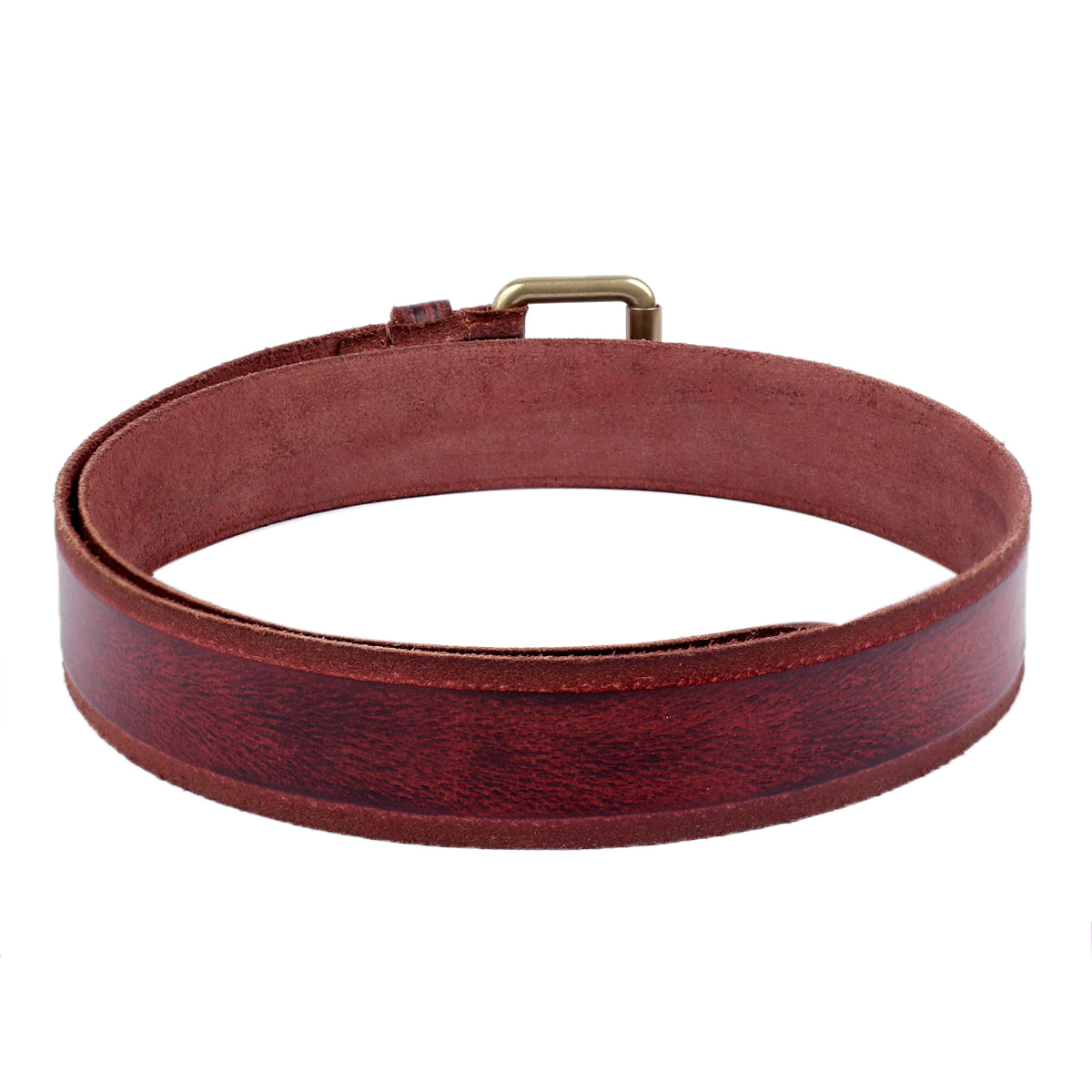 Bacca Bucci Leather Men's Work Belt - Heavy Duty Genuine Leather For Jeans