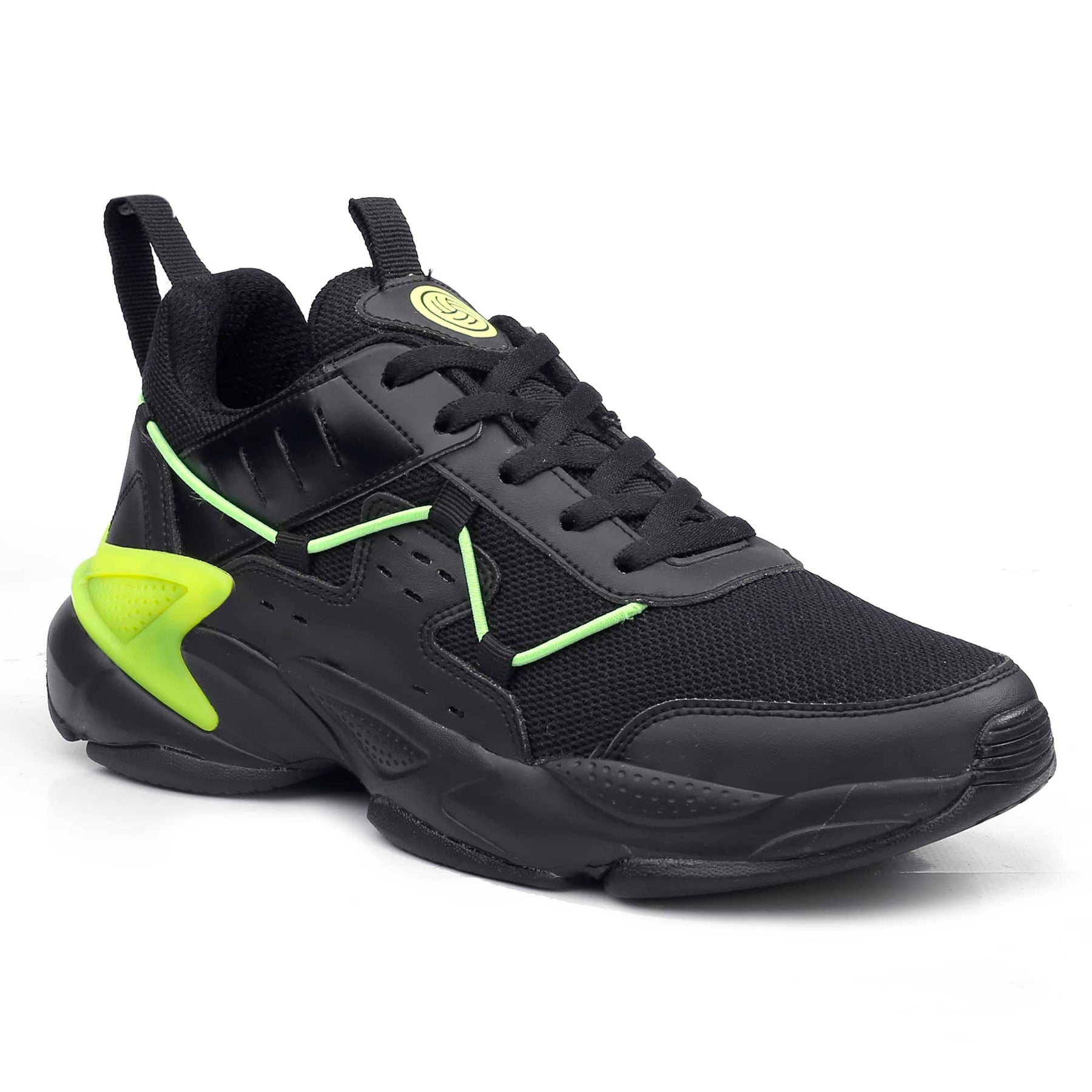 black color shoes chunky sneakers for men