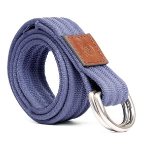Bacca Bucci Men Men's Canvas Belt Military Belts for Men Double D-Ring Buckle Casual Webbing Belt - Bacca Bucci