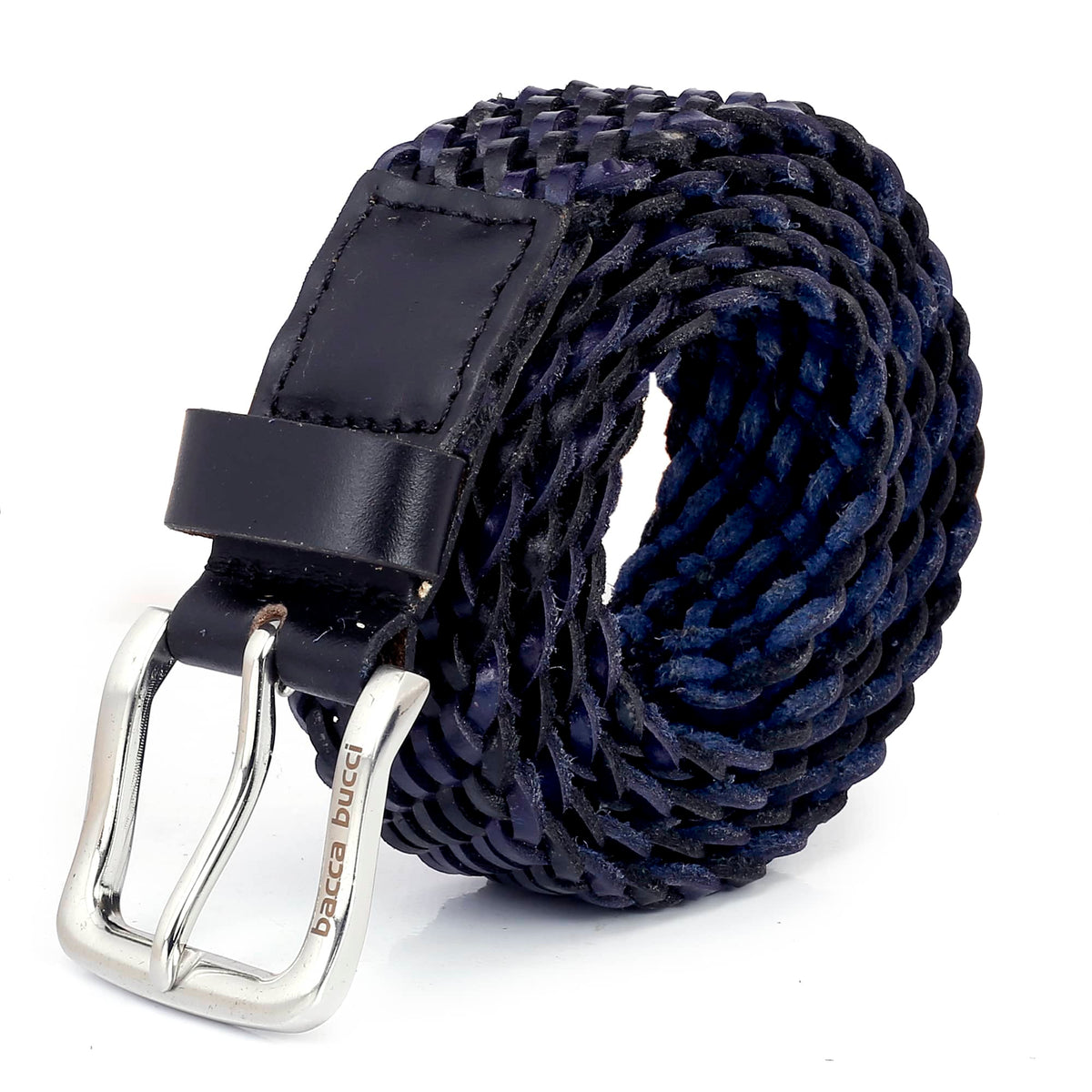 Men braided Leather Belt