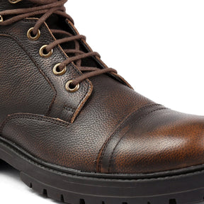derby boots men, men chukka boots, genuine leather boots, brown leather boots 