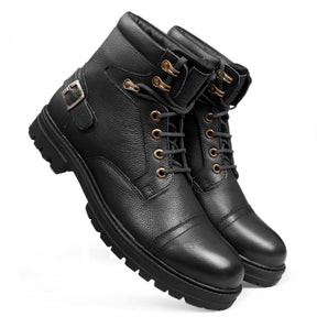 derby boots men, men chukka boots, genuine leather boots, black leather boots, motorcycle boots, biking boots, water resistant boots