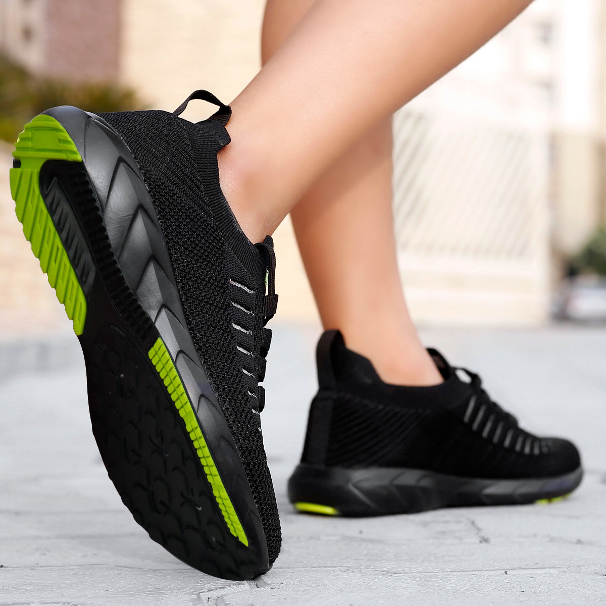 Women Running Shoes | Fishjet Black Sneakers for Women | Bacca Bucci