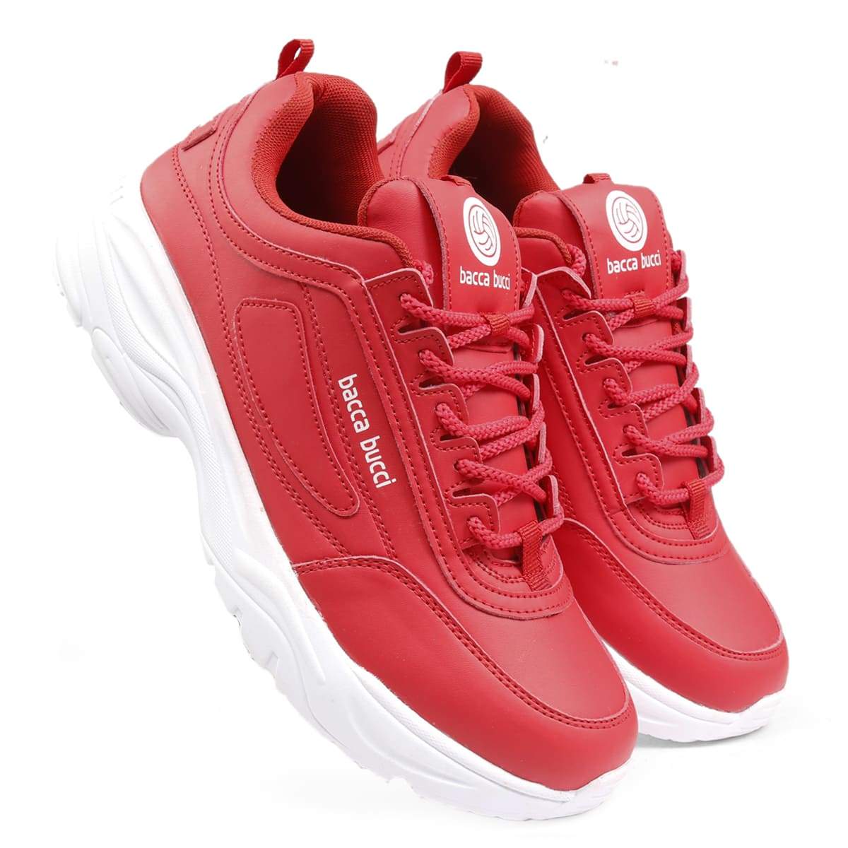 red sports shoes for men