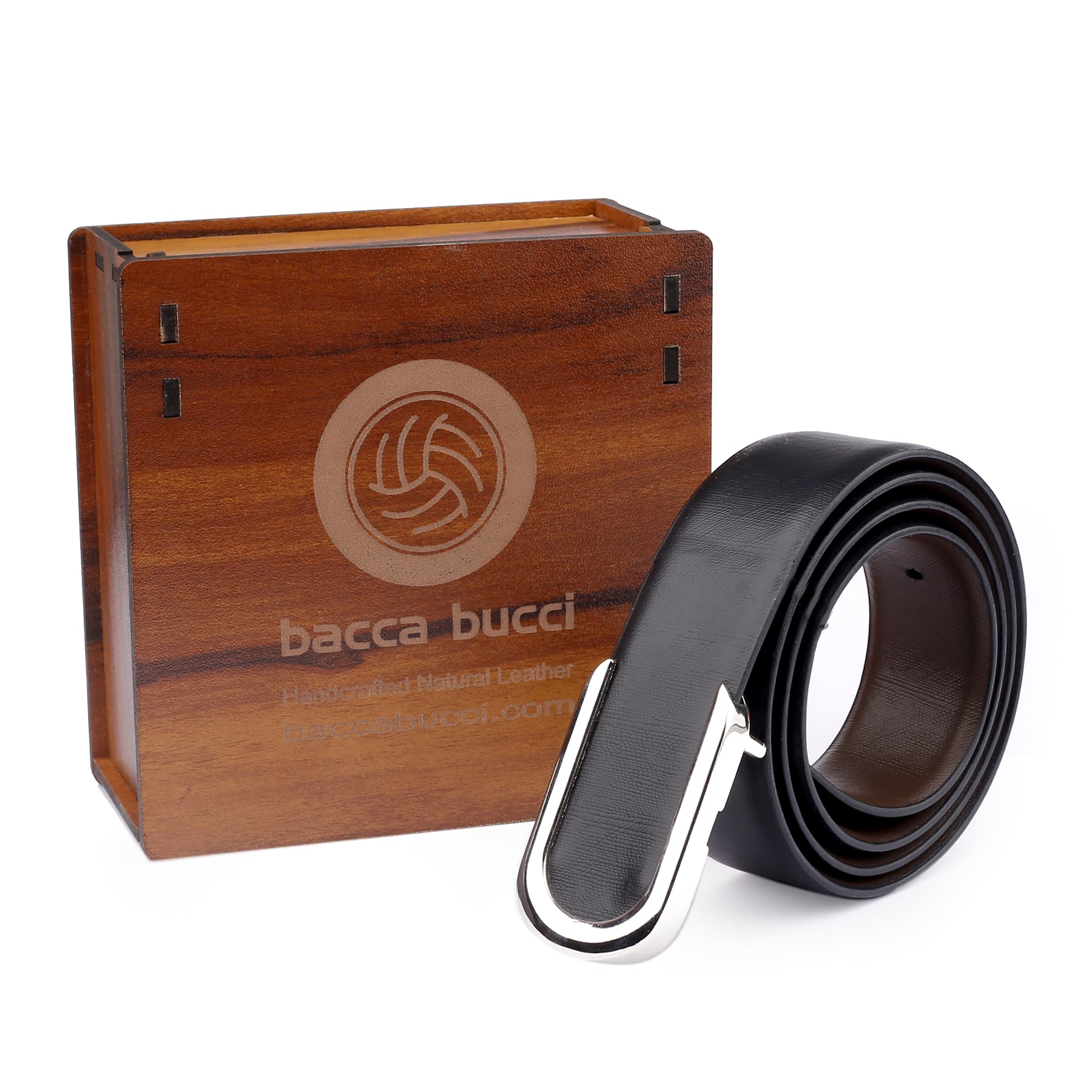 Bacca Bucci Men Genuine Leather Dress and Formal Belts | Premium Quality | Classic & Fashion Design for Work Business & Casual