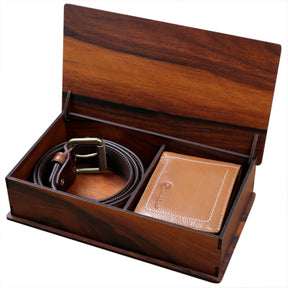 Men's Classic Dress belt with Genuine grain leather & Genuine soft Leather Wallet combo Gift Set for men - Bacca Bucci