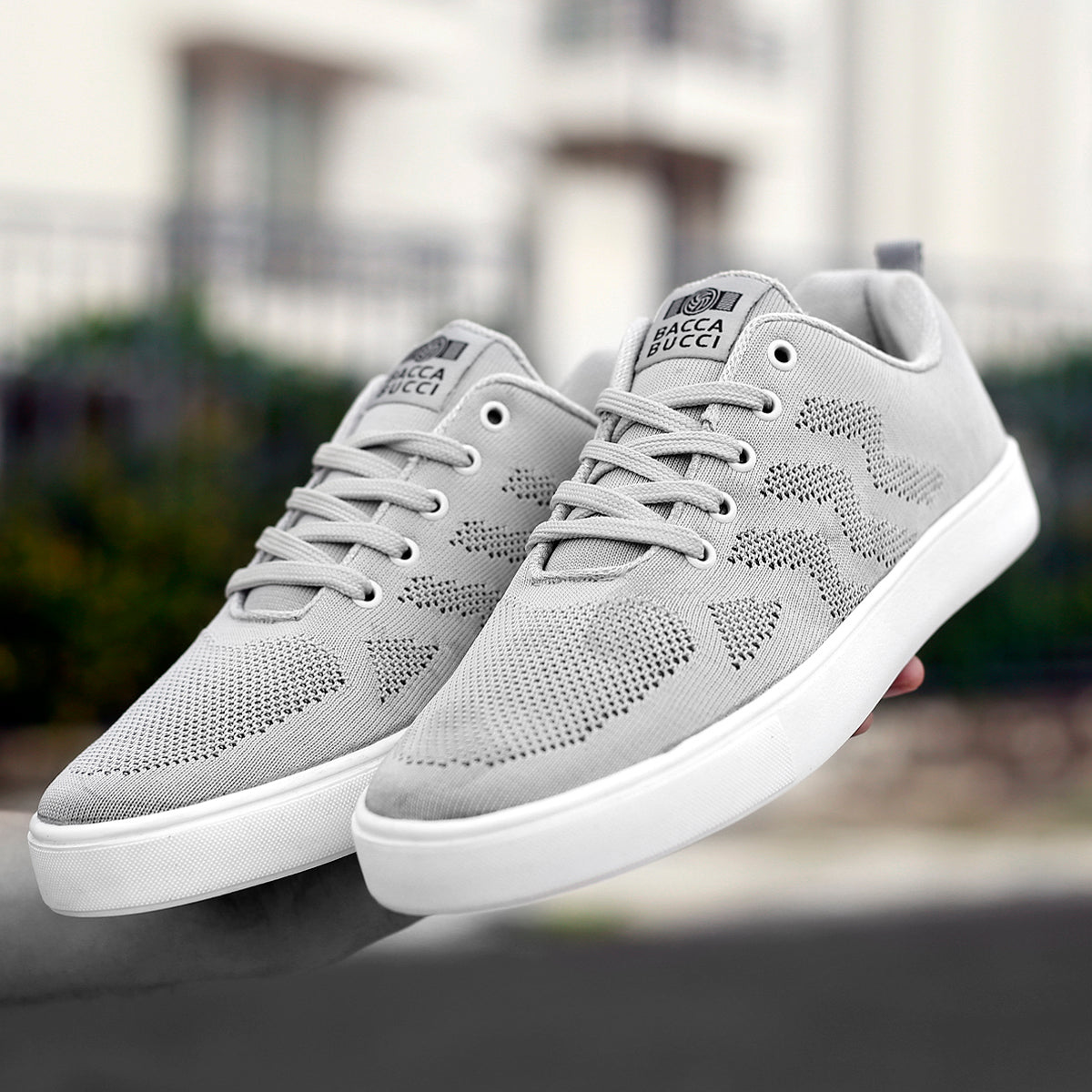 Bacca Bucci Men's Knitted Canvas VENICE Comfort/Air Flow Casual/Sneakers Shoes - Bacca Bucci