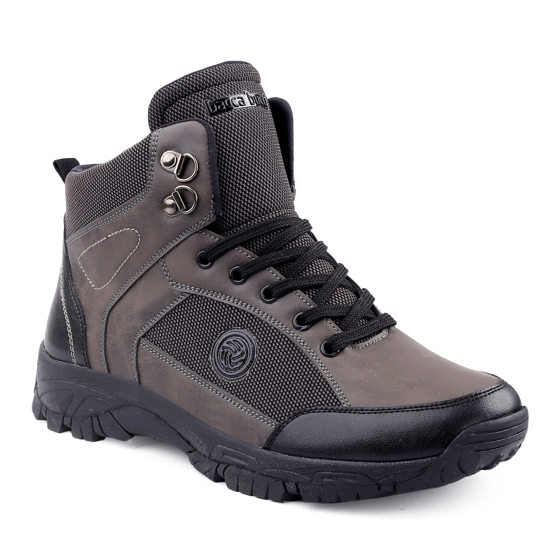 Bacca Bucci Men's HIKE 5-Eye Moto-Inspired Light-Weighted Mountaineering Backpacking Trekking & Hiking Boots